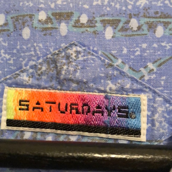 Vintage late 80’s patterned camp collar shirt - Picture 2 of 3